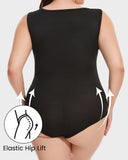 3 Piece Sexy Ribbed Strappy Bodysuit Tummy Control Set