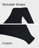 3 Piece Sexy Ribbed Strappy Bodysuit Tummy Control Set