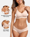 Seamless Wireless Push Up Bra Soft Full Coverage Bralette
