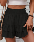New Summer Casual Loose Ruffles High Waist Skirts Shorts