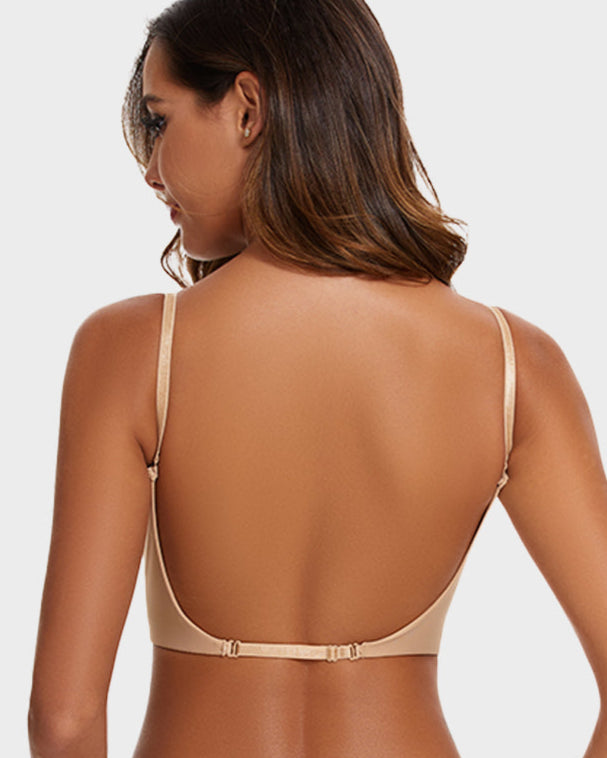 Low Cut U-Shaped Backless Bra