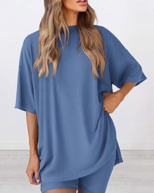 2025 Summer Casual - Two Piece Oversized Lounge Set