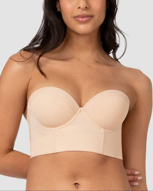 Low Back Full Coverage Strapless Bra