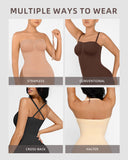 Strapless Tummy Control Seamless Bodysuit with Removable Straps