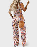 Breezy Slimming Floral Print Wide-Leg Jumpsuit