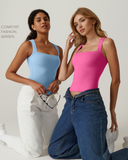 Snatched Square Neck Double-Layer Tank Tops (Buy 1 Get 1 Free)