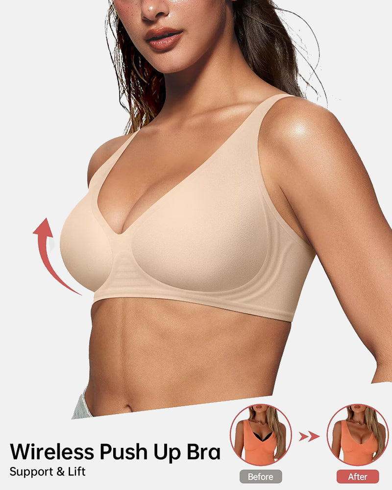 Ultimate Seamless Lift And Shape Wireless Deep V Bra