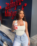 3 Piece Sexy Ribbed Strappy Bodysuit Tummy Control Set