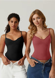 Womens Spaghetti Strap Sweetheart Neck Sleeveless Top Slim Fit Going Out Camisole