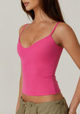 Womens Spaghetti Strap Sweetheart Neck Sleeveless Top Slim Fit Going Out Camisole