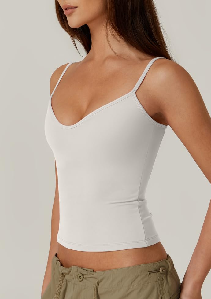 Womens Spaghetti Strap Sweetheart Neck Sleeveless Top Slim Fit Going Out Camisole