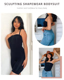 Strapless Tummy Control Seamless Bodysuit with Removable Straps