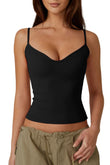 Womens Spaghetti Strap Sweetheart Neck Sleeveless Top Slim Fit Going Out Camisole