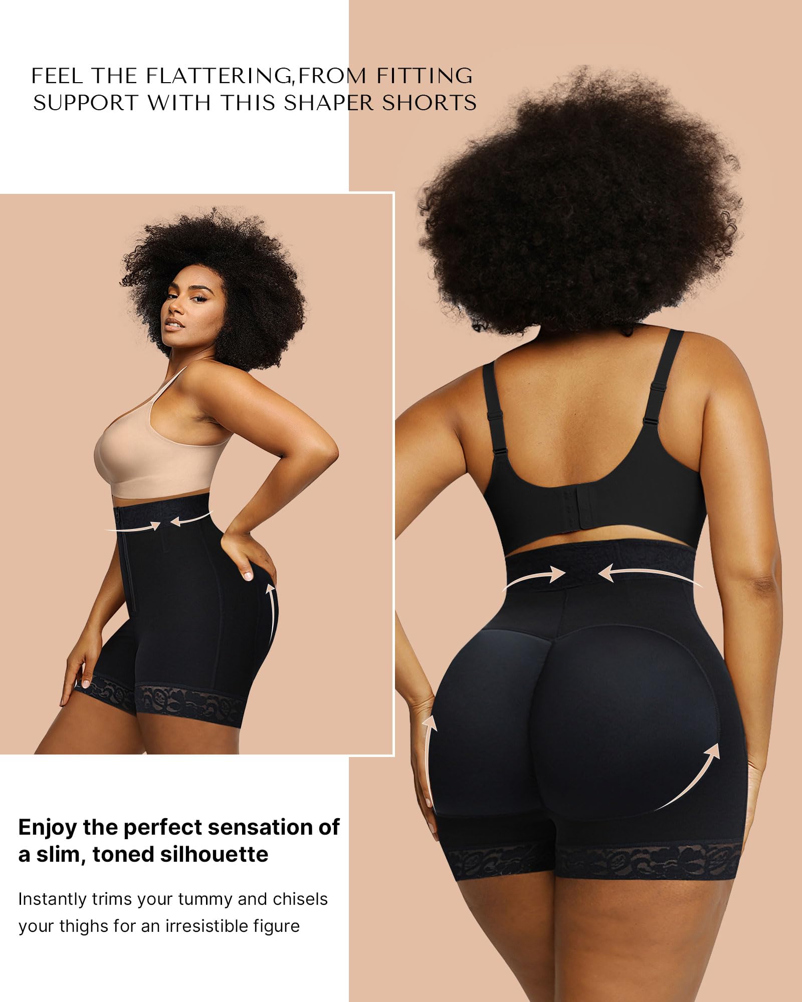 Waist Cincher With Hook Zipper Closure Body Shaper Wear