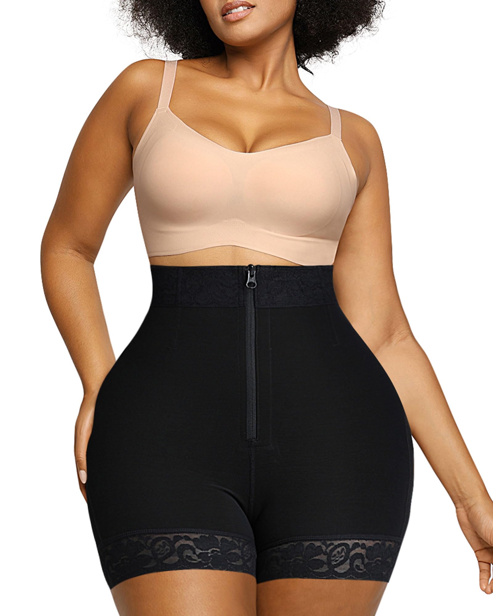 Waist Cincher With Hook Zipper Closure Body Shaper Wear