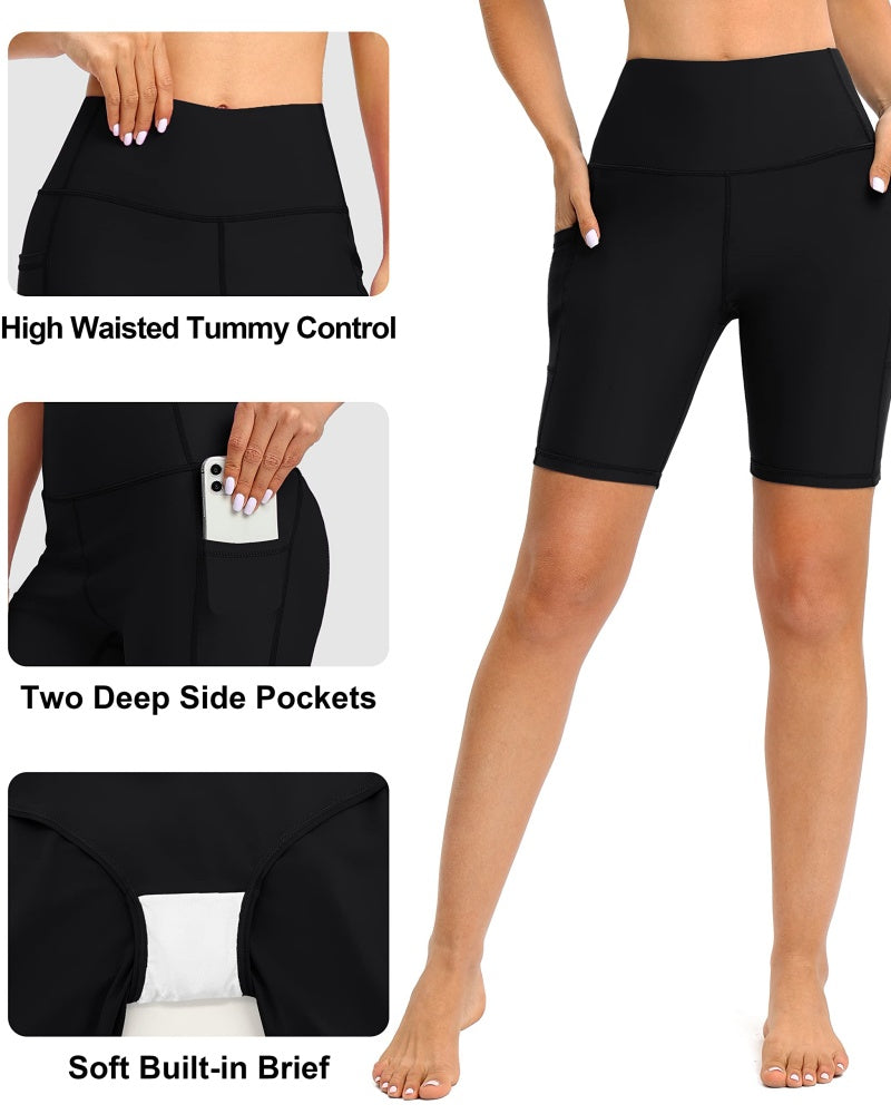 Pocketed Yoga Leggings & Bike Shorts