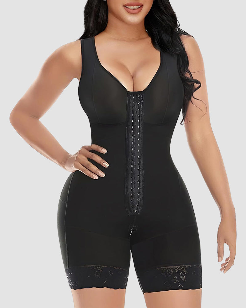 Double Compression Tummy Control Post Surgery Full Body Shapewear