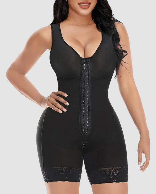 Double Compression Tummy Control Post Surgery Full Body Shapewear