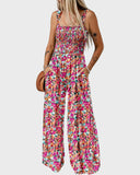 Breezy Slimming Floral Print Wide-Leg Jumpsuit
