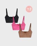 Full Coverage Seamless Natural Lift Bra-3 Pack