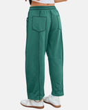 New Elevated Barrel Drawstring Wide Leg Sweatpants with Pockets