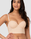 Low Back Full Coverage Strapless Bra