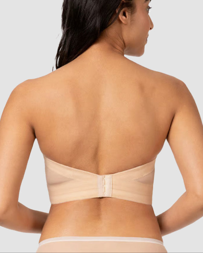 Low Back Full Coverage Strapless Bra
