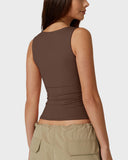 Snatched Square Neck Double-Layer Tank Tops (Buy 1 Get 1 Free)