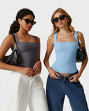 Snatched Square Neck Double-Layer Tank Tops (Buy 1 Get 1 Free)