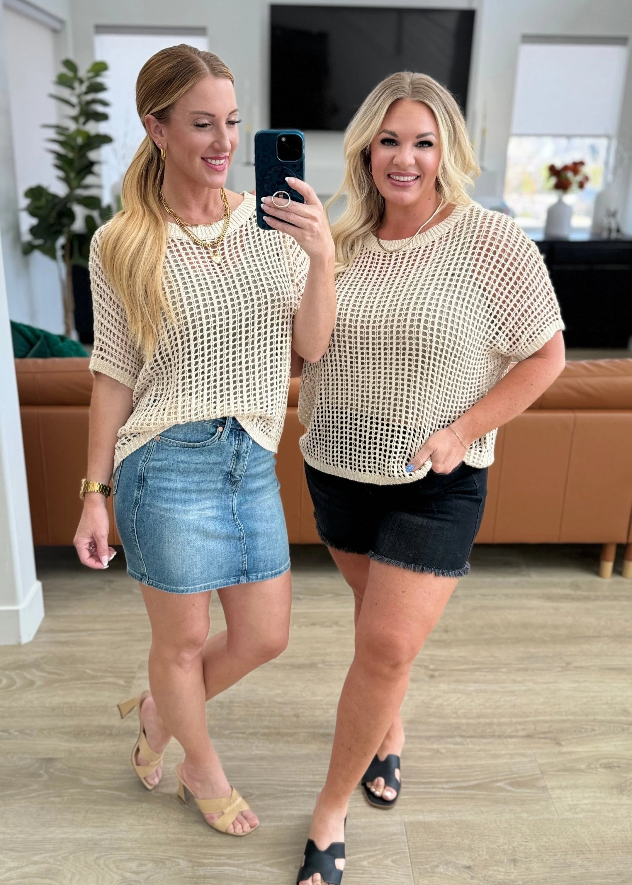 2025 Fashion Hollow Out Scoop Neck Pullover Knit Tops