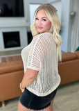 2025 Fashion Hollow Out Scoop Neck Pullover Knit Tops