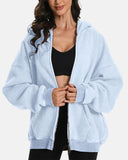 The Cloud Unisex Acid-Wash Zip-Up Hoodie