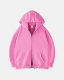 The Cloud Unisex Acid-Wash Zip-Up Hoodie