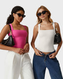 Snatched Square Neck Double-Layer Tank Tops (Buy 1 Get 1 Free)