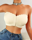 Strapless Front-Closure Bandeau Bra-Get Free Shoulder Straps with Purchase