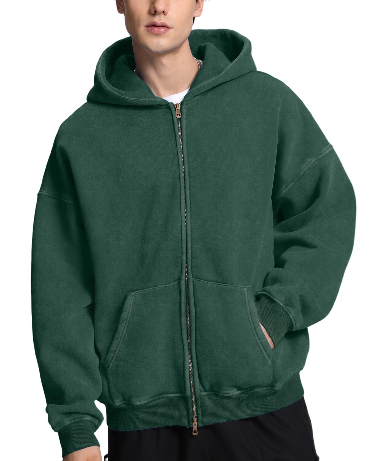 The Cloud Unisex Acid-Wash Zip-Up Hoodie