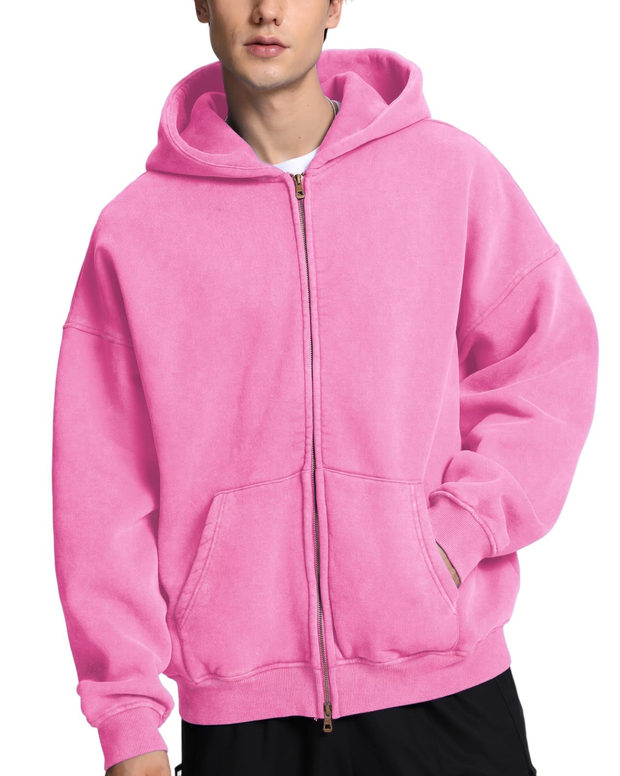 The Cloud Unisex Acid-Wash Zip-Up Hoodie