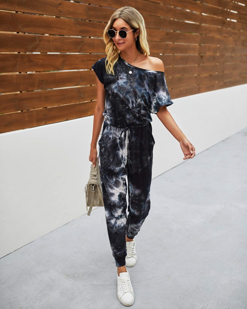 2025 Women's Summer Off-Shoulder Jumpsuit