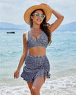 High-Waist Retro Bikini Set – Tummy Control Swim Skirt