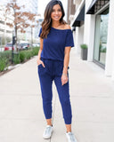 2025 Women's Summer Off-Shoulder Jumpsuit