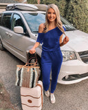 2025 Women's Summer Off-Shoulder Jumpsuit