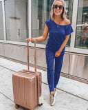 2025 Women's Summer Off-Shoulder Jumpsuit