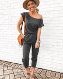 2025 Women's Summer Off-Shoulder Jumpsuit