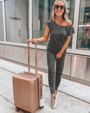 2025 Women's Summer Off-Shoulder Jumpsuit