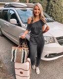 2025 Women's Summer Off-Shoulder Jumpsuit
