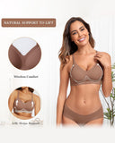 Seamless Wireless Push Up Bra Soft Full Coverage Bralette