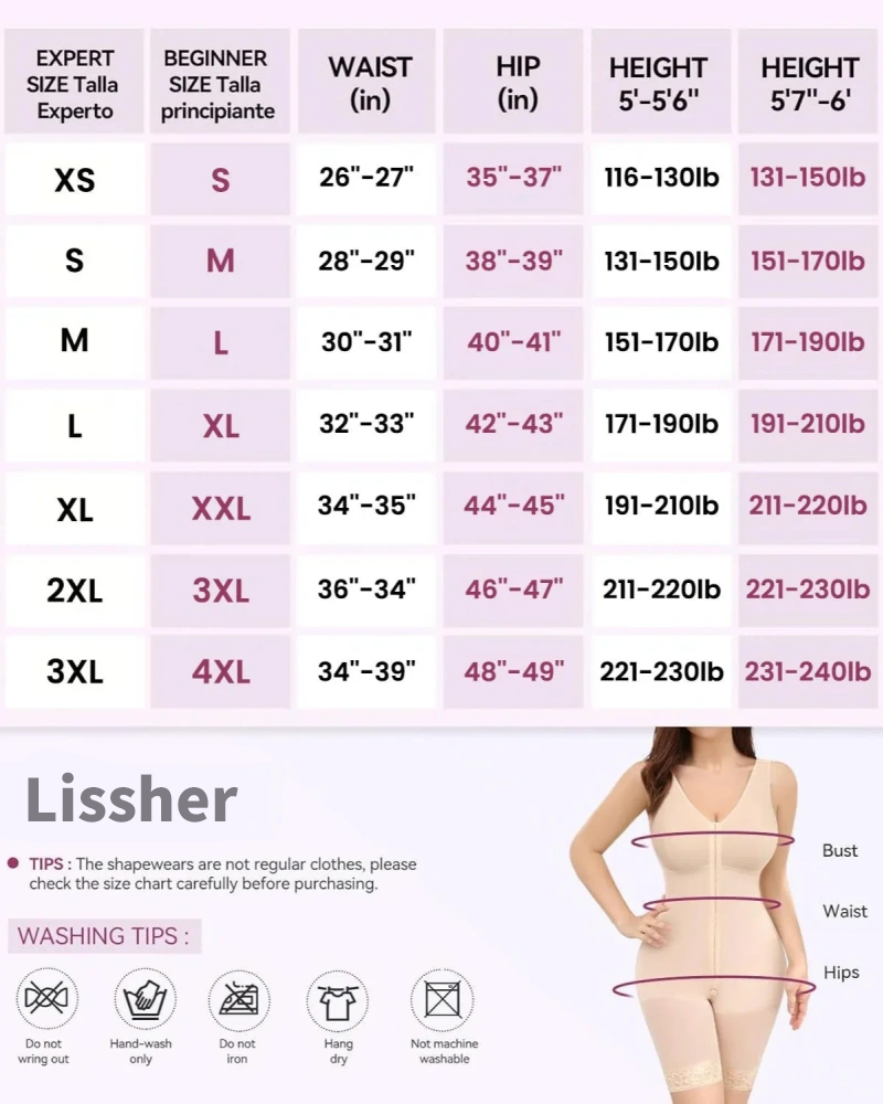 Double Compression Tummy Control Post Surgery Full Body Shapewear