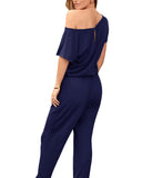 2025 Women's Summer Off-Shoulder Jumpsuit