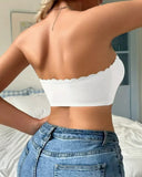 Strapless Front-Closure Bandeau Bra-Get Free Shoulder Straps with Purchase